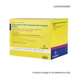 LumaCina Chlorhexidine 0.05% Cetrimide 0.5% 30ml Ampoules Yellow