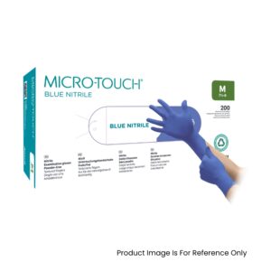 Ansell MICRO-TOUCH Blue Nitrile Examination Gloves