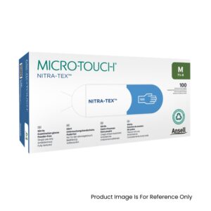 Ansell MICRO-TOUCH Nitra-Tex Examination Gloves Blue