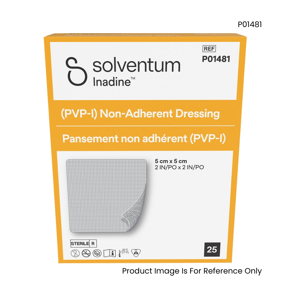Solventum Inadine (PVP I) Non-Adherent Dressing All Size
