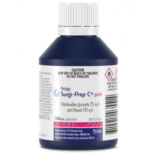 Surgi-Prep C+ Pink ChlorHexidine 2% and Ethanol 70%