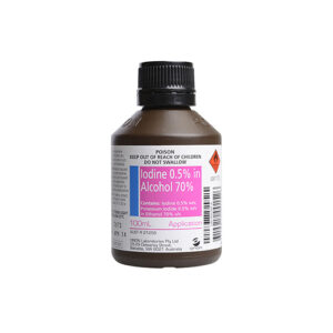 Iodine 0.5% in Alcohol 70% 100ml - Each