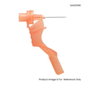 Agani Safety Hypodermic Needle 25G Orange