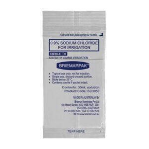 Briemarpak 30ml 0.9% Sodium Chloride Sachets