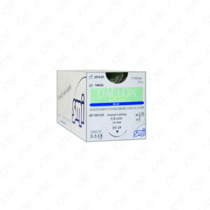 Daclon Nylon 5-0 12mm RC 75cm Black - Box (12 Pcs)