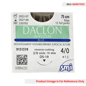 Daclon Nylon 3-0 19mm RC 75cm Blue - Box (12 Pcs)
