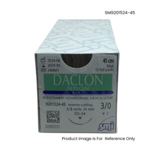 Daclon Nylon 3-0 24mm RC 45cm Blue - Box (12 Pcs)