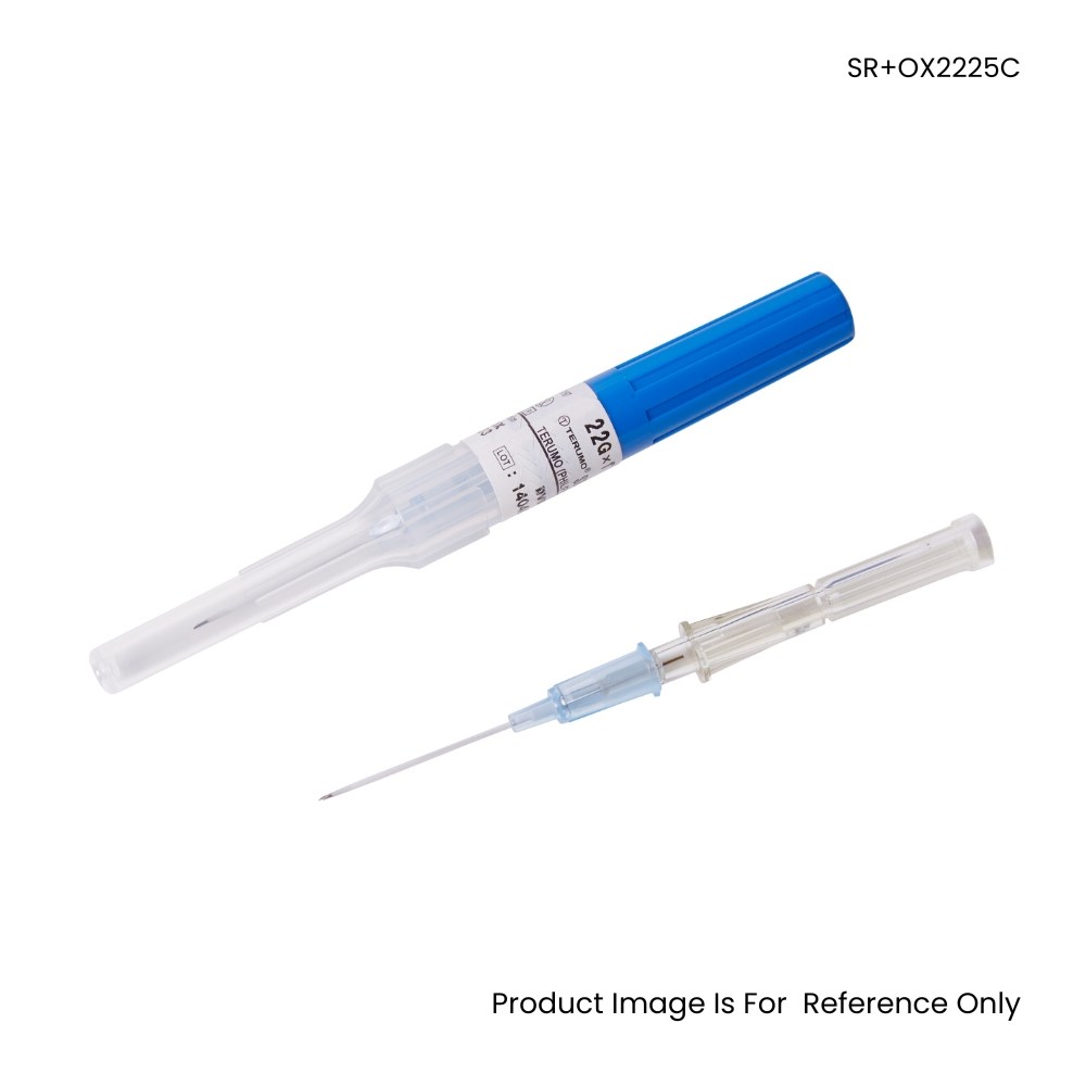 Surflo IV Catheter Non Safety 22G X 25mm Blue