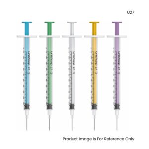 Unisharp Fixed Needle Syringe 1ml 27G X 13mm