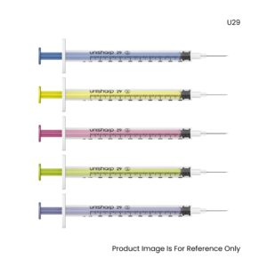 Unisharp Fixed Needle Syringe 1ml 29G X 13mm