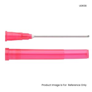 Unisharp Blunt Fill Needle With Red Protective Cap 18G X 38mm 40 Degree - Box (100 Pcs)