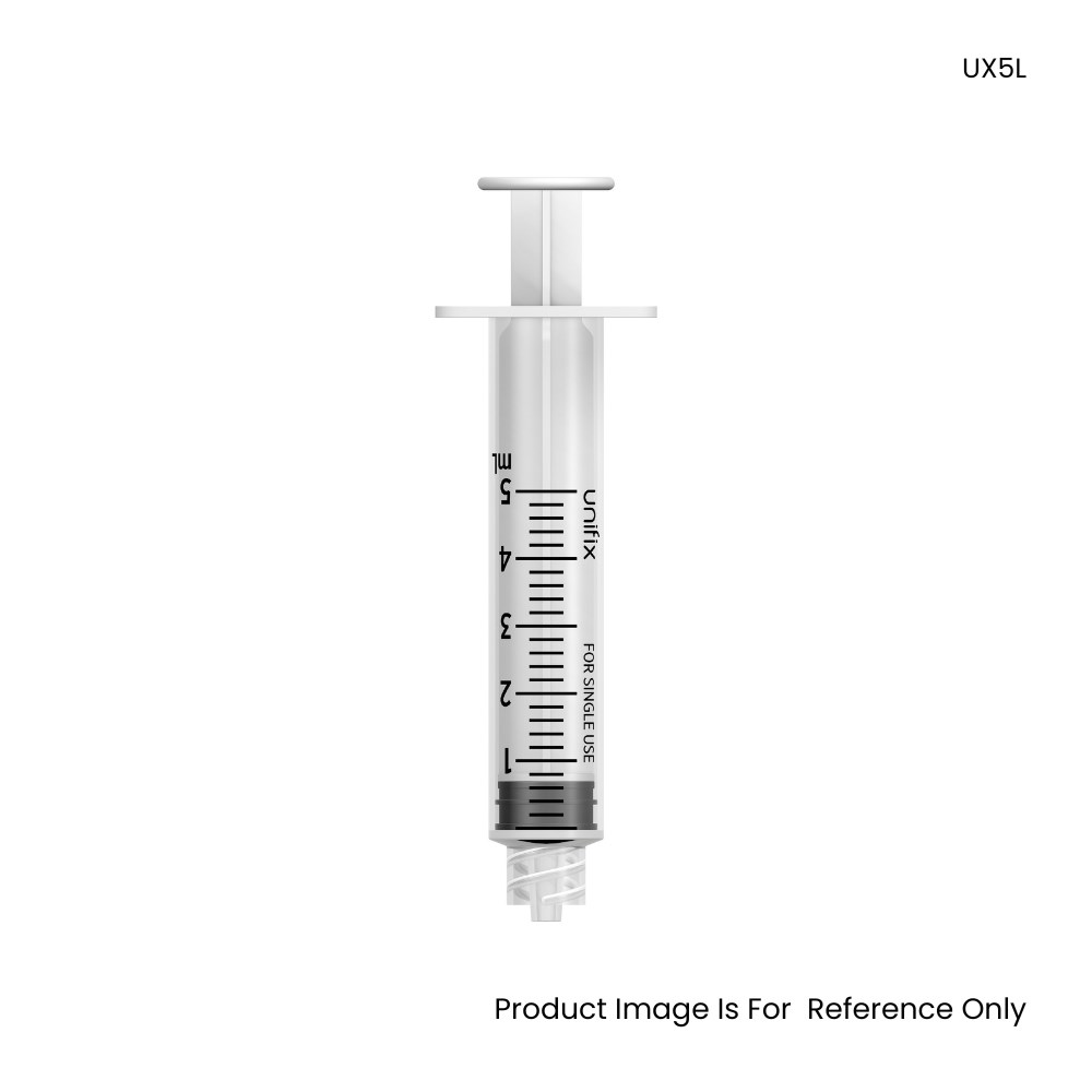 UniFix Terumo Hypodermic Syringe Without Needle Luer Lock 5ml - Box (100 Pcs)