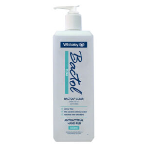 Whiteley Bactol Clear Antibacterial Hand Rub Colour Free