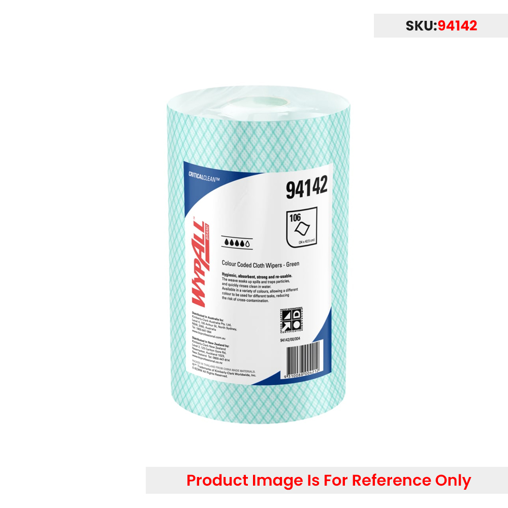 Wypall Colour Coded Cleaning Rolls Wipers 34cm X 45m