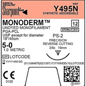 Sharpoint Monoderm 5-0 19mm 45cm Box/12 - Box (12 Pcs)