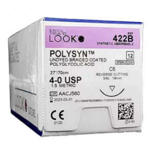 LOOK Polysyn Suture 3/0 24mm x 70cm Absorb - Box (12 Pcs)